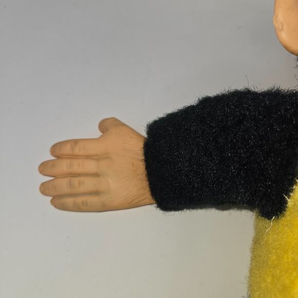 Vintage Zippy Monkey Mr Bim Zip Plush Banana Toy Rubber Face Doll 16" - Picture 13 of 16